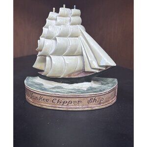 Sebastian Miniature Signed Yankee Clipper Ship P W Baston Copr 1954